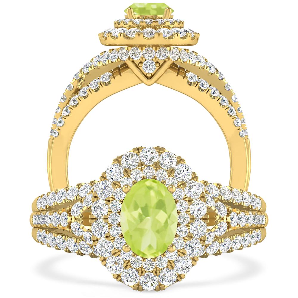 Yellow Gold - Peridot