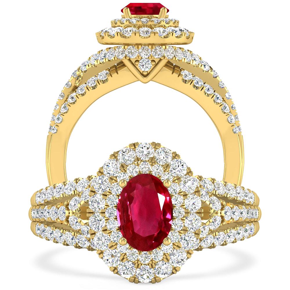 Yellow Gold - Ruby