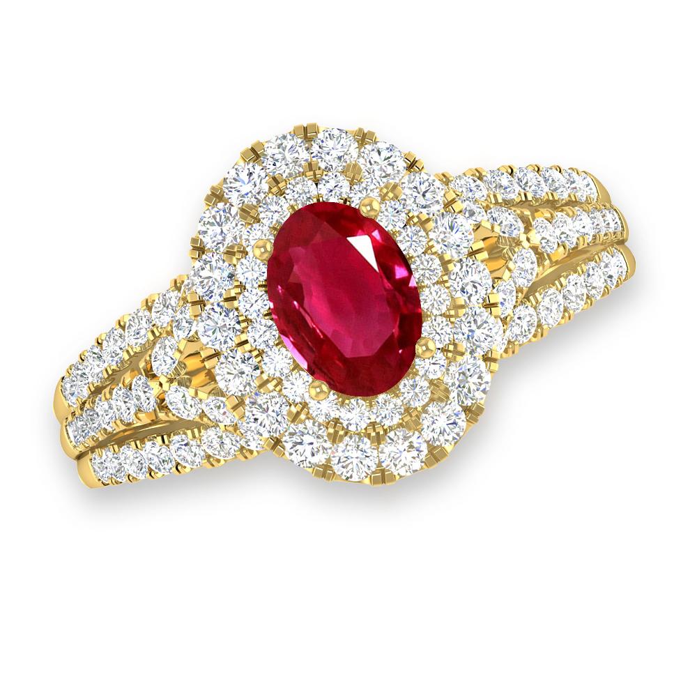 Yellow Gold - Ruby