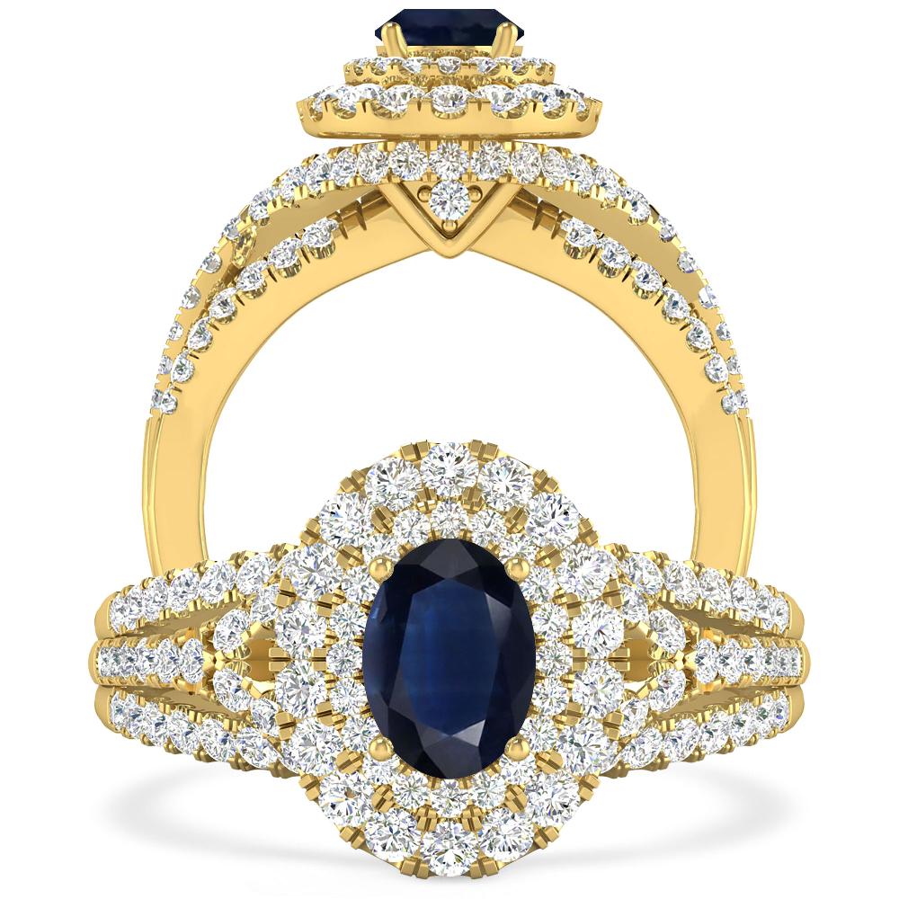 Yellow Gold - Sapphire