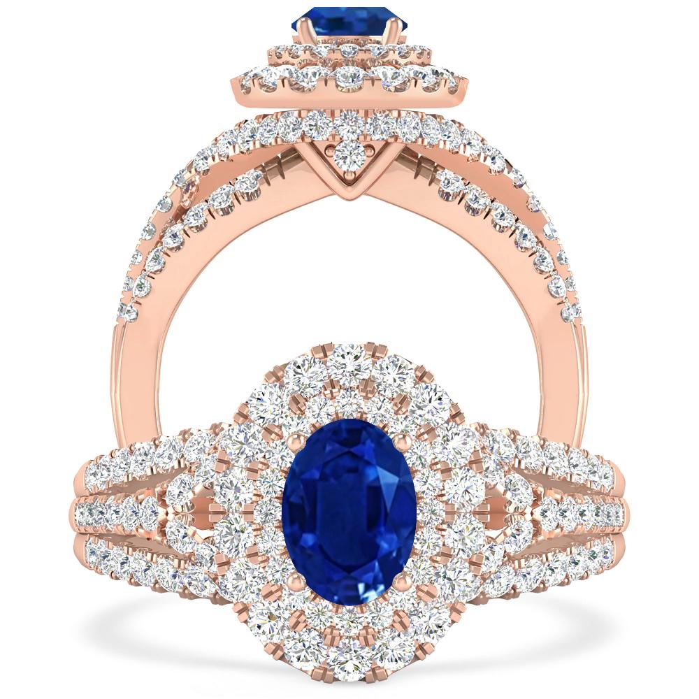 Rose Gold - Sapphire