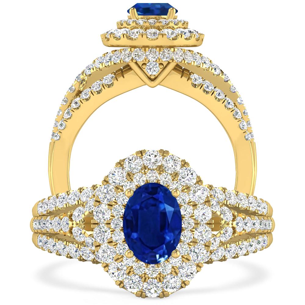 Yellow Gold - Sapphire