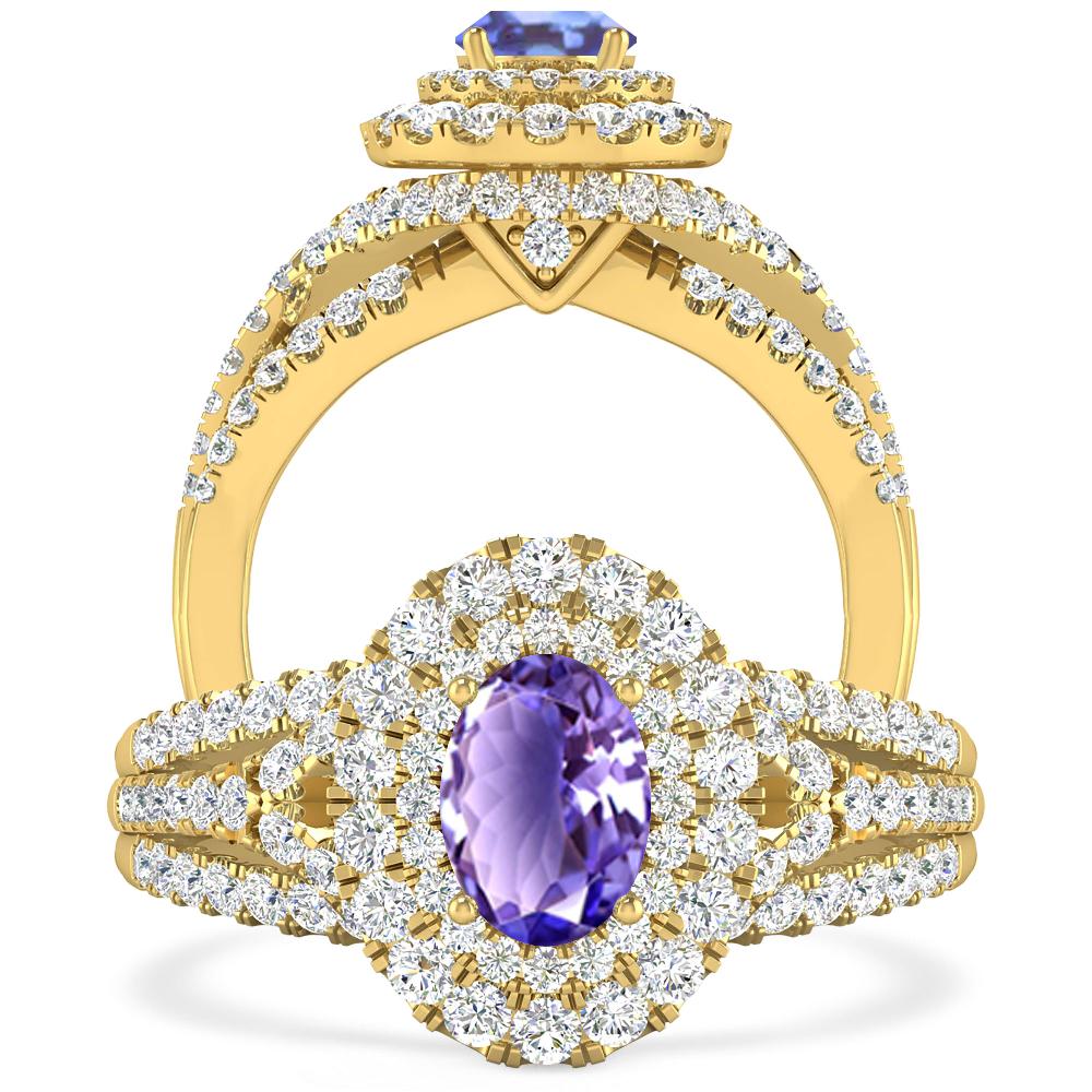 Yellow Gold - Tanzanite