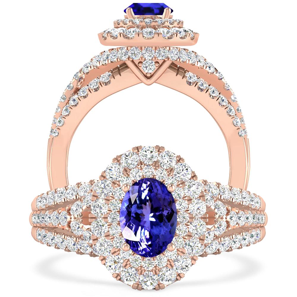 Rose Gold - Tanzanite