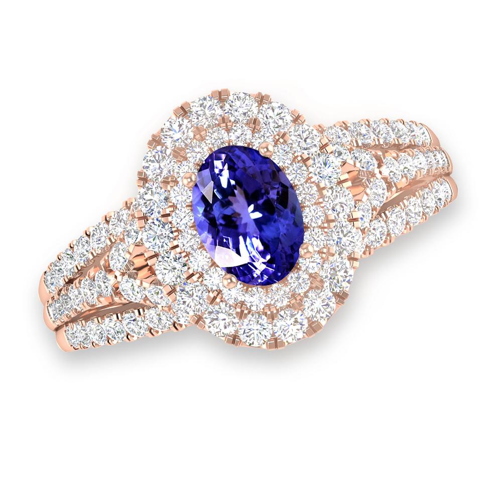 Rose Gold - Tanzanite