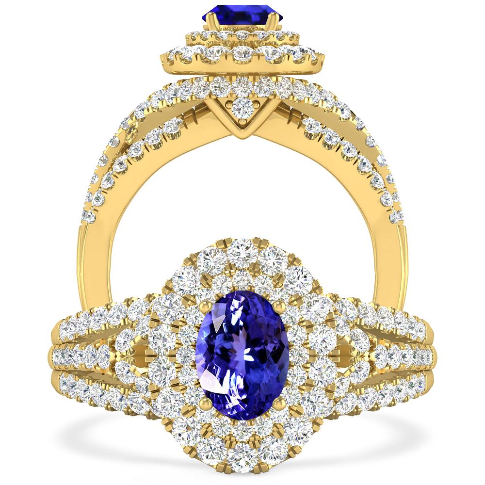 Yellow Gold - Tanzanite