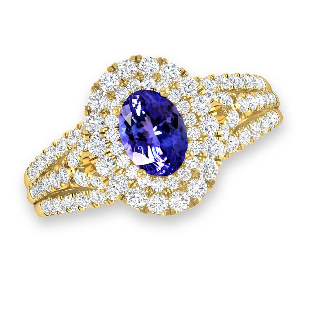 Yellow Gold - Tanzanite