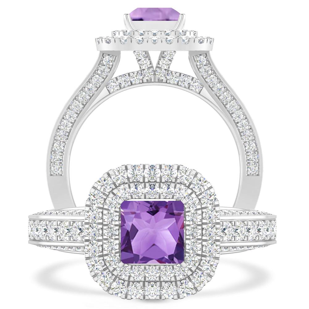 White Gold - Amethyst