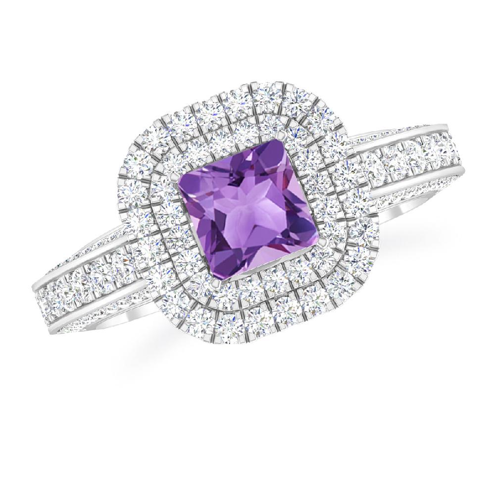 White Gold - Amethyst