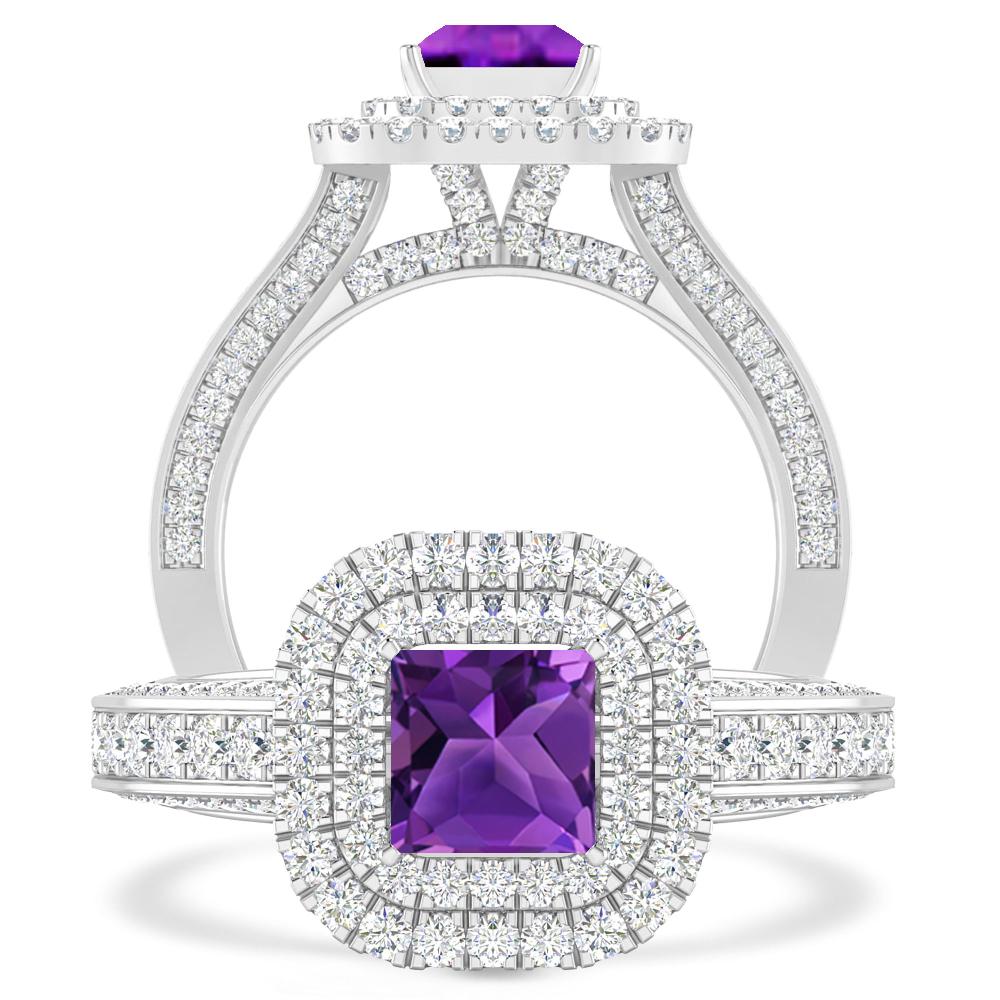 White Gold - Amethyst