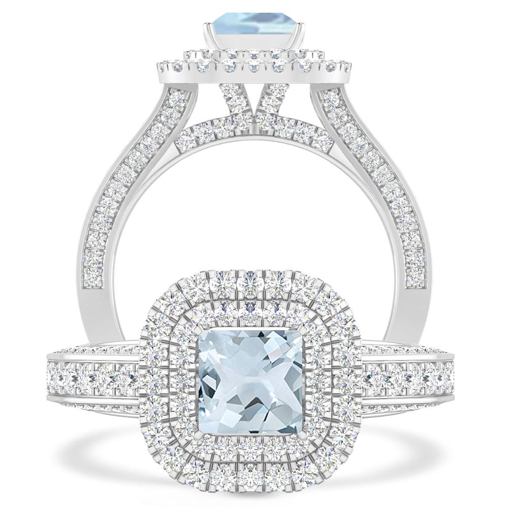 White Gold - Aquamarine