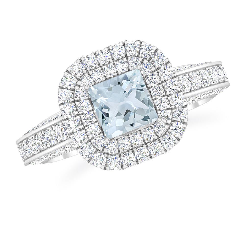 White Gold - Aquamarine