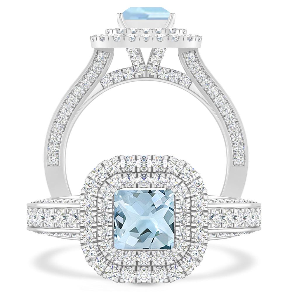 White Gold - Aquamarine