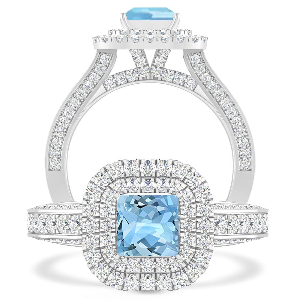 White Gold - Aquamarine