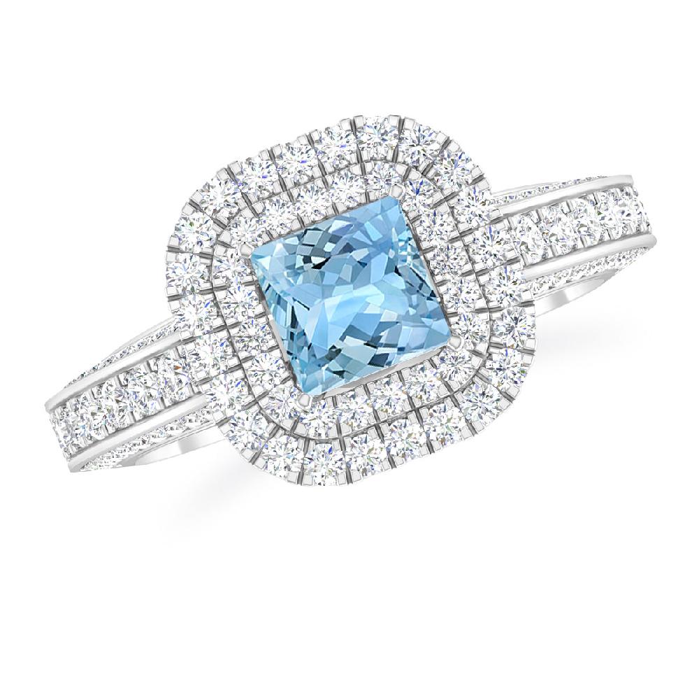 White Gold - Aquamarine