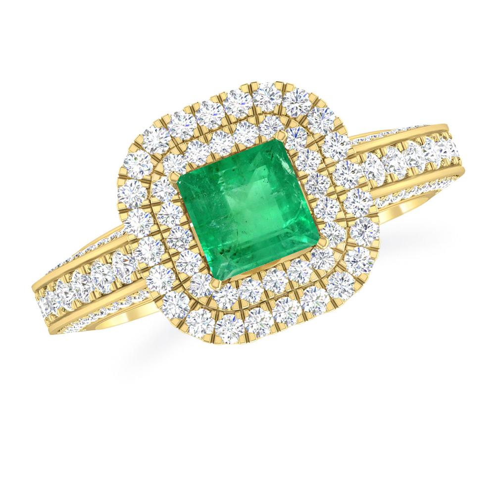 Yellow Gold - Emerald