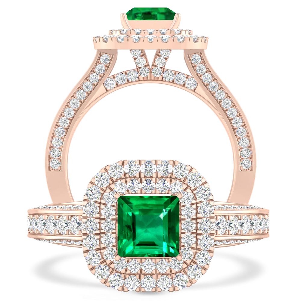 Rose Gold - Emerald