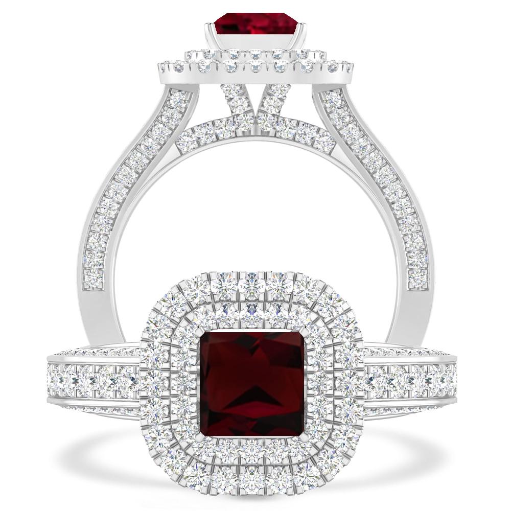 White Gold - Garnet