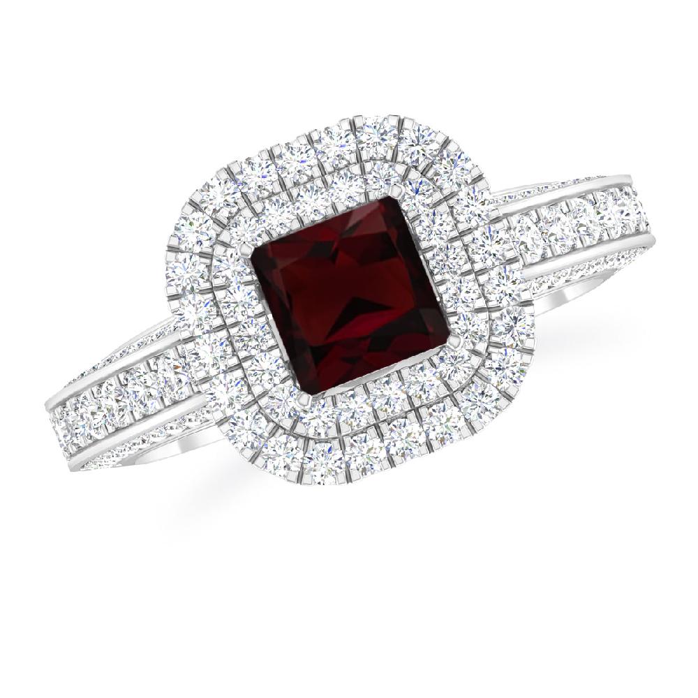 White Gold - Garnet