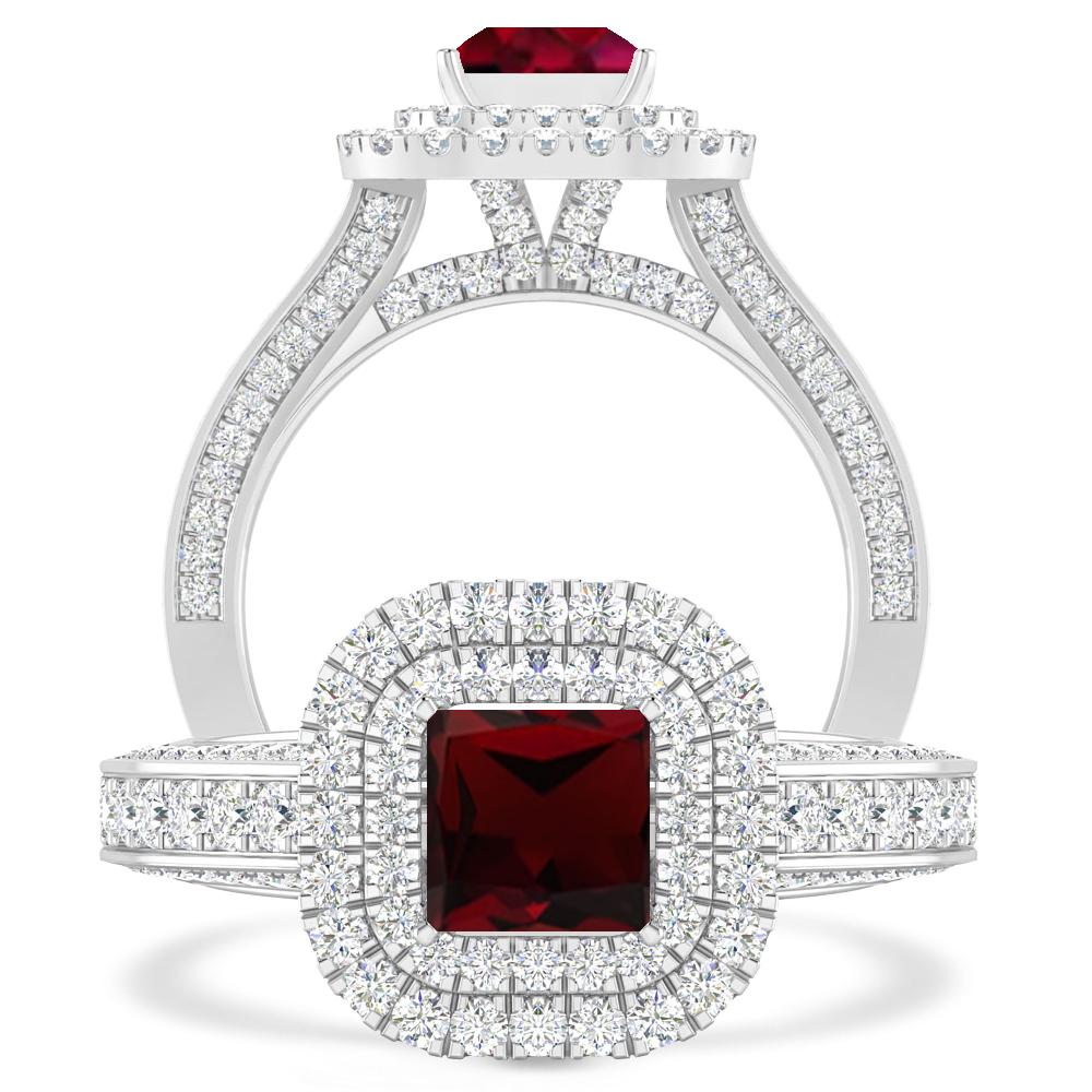 White Gold - Garnet