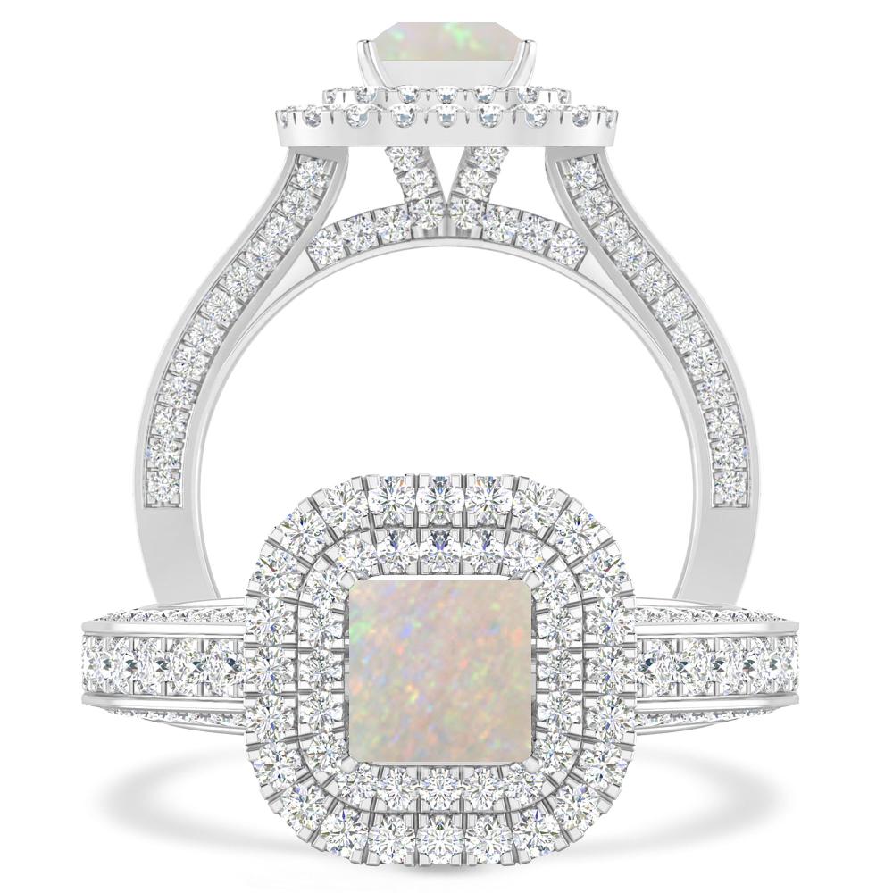 White Gold - Opal