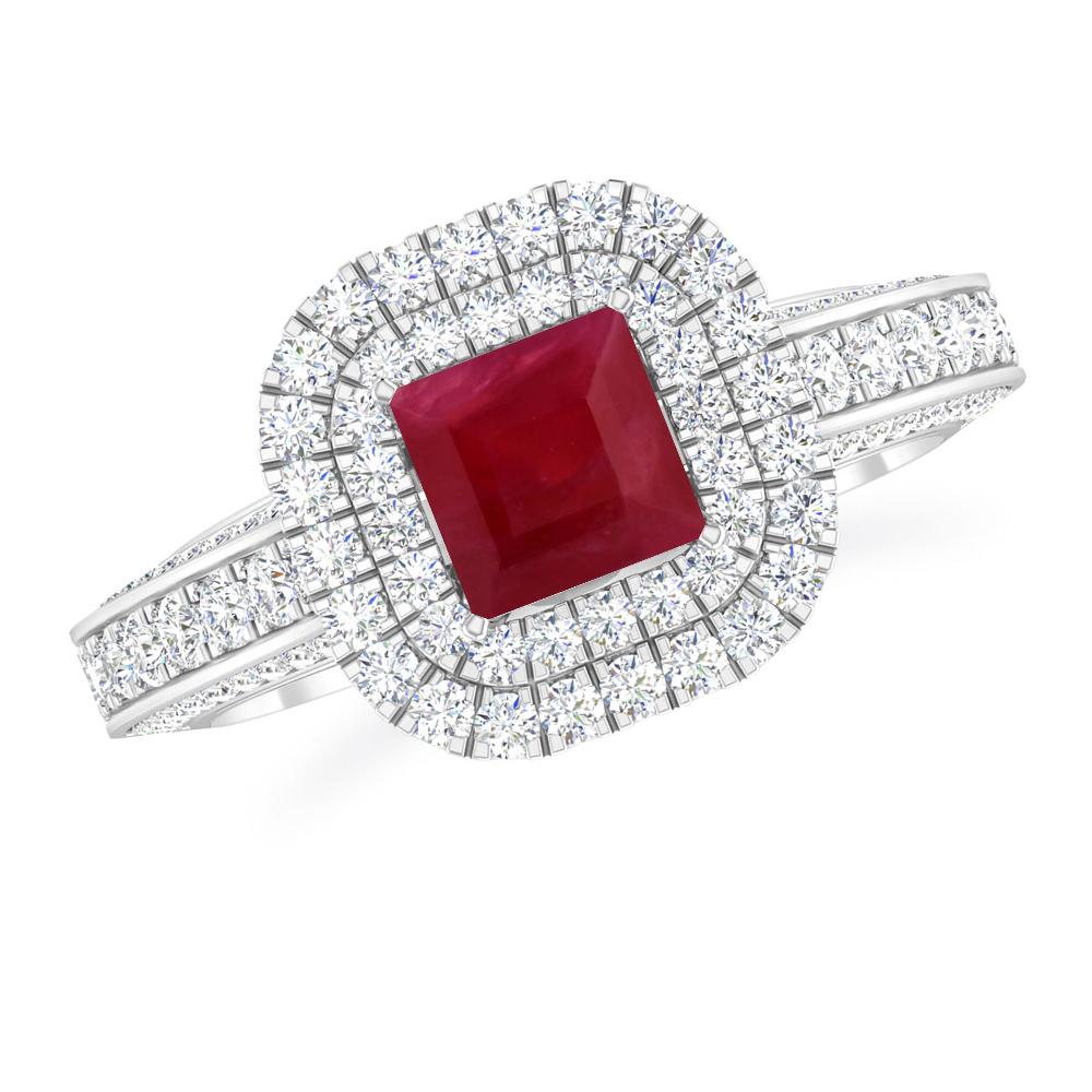 White Gold - Ruby