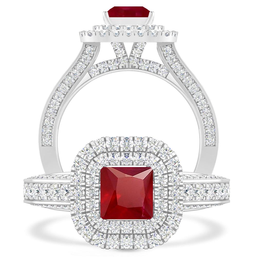 White Gold - Ruby