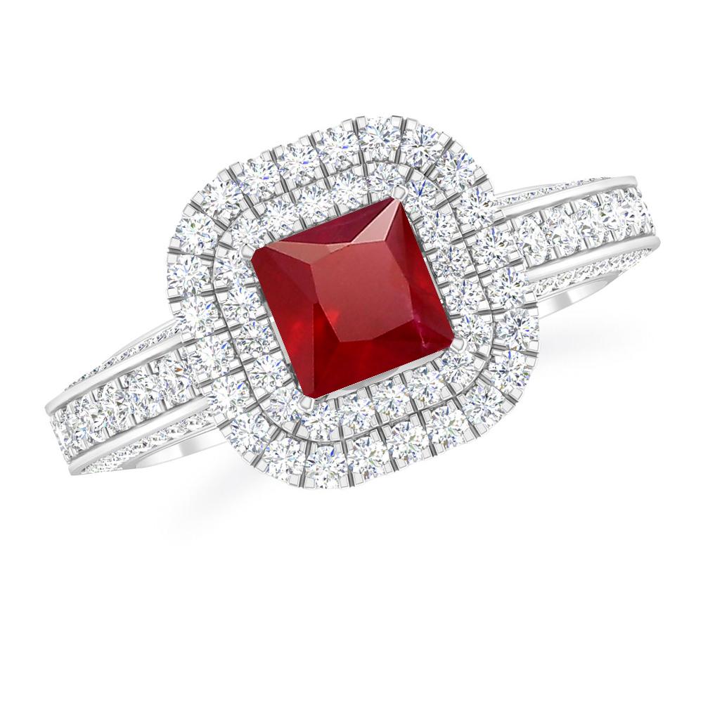 White Gold - Ruby