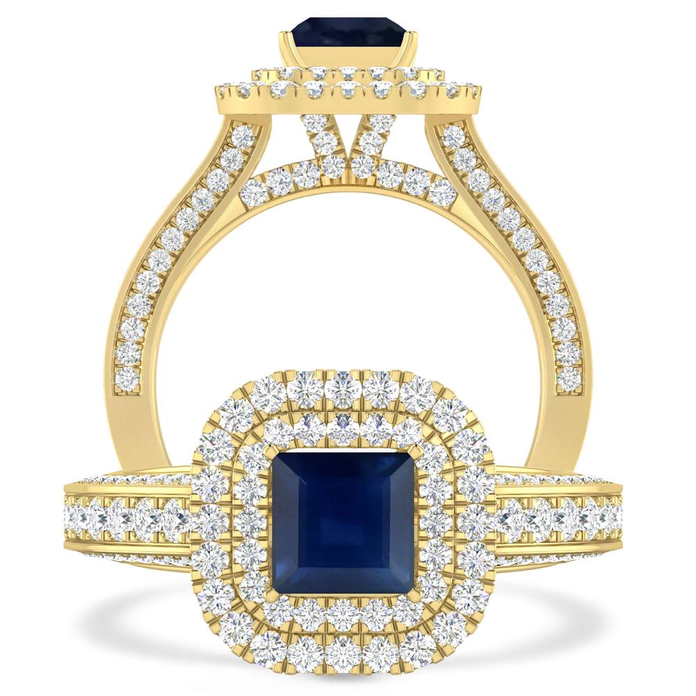 Yellow Gold - Sapphire