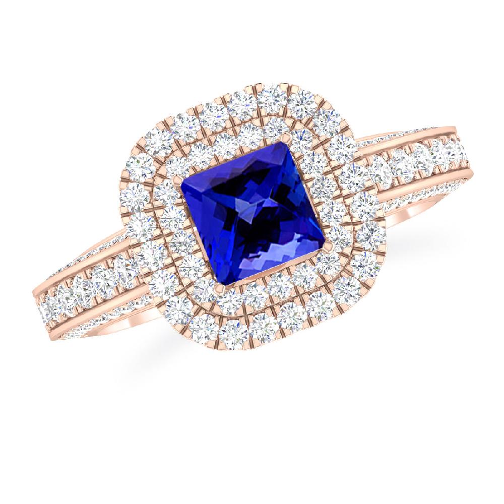 Rose Gold - Tanzanite