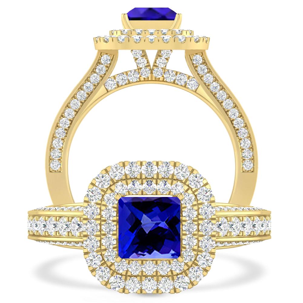 Yellow Gold - Tanzanite