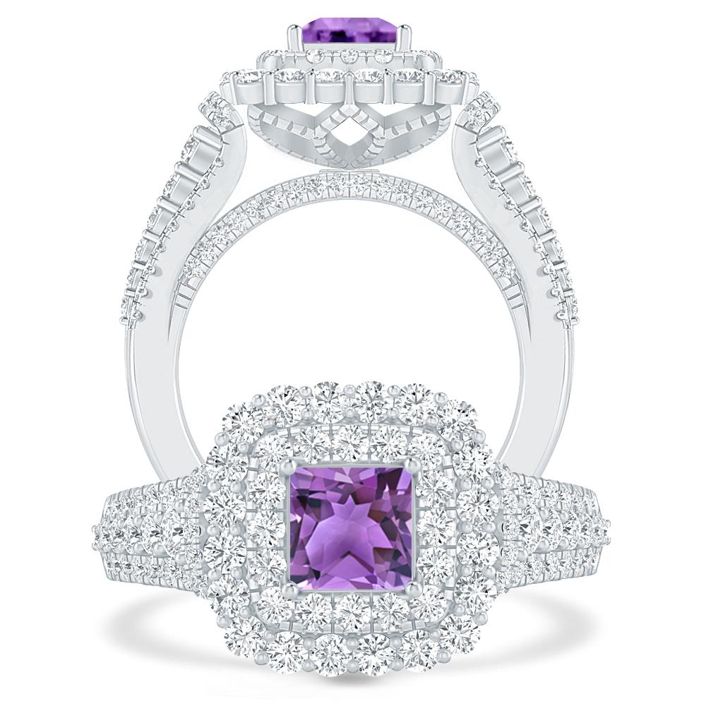 White Gold - Amethyst