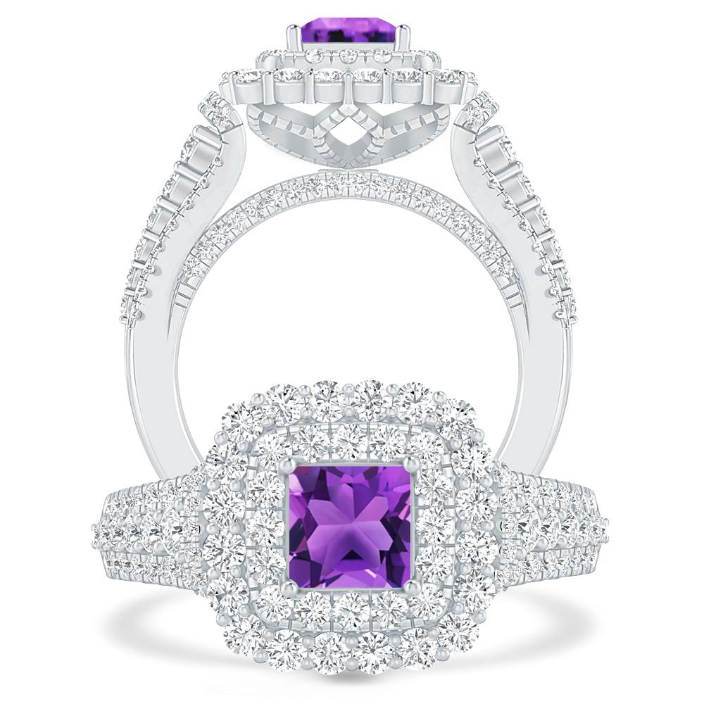 White Gold - Amethyst