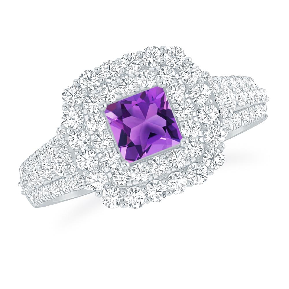 White Gold - Amethyst