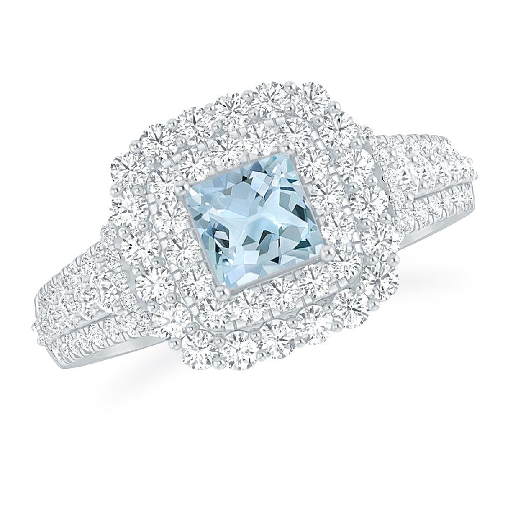 White Gold - Aquamarine