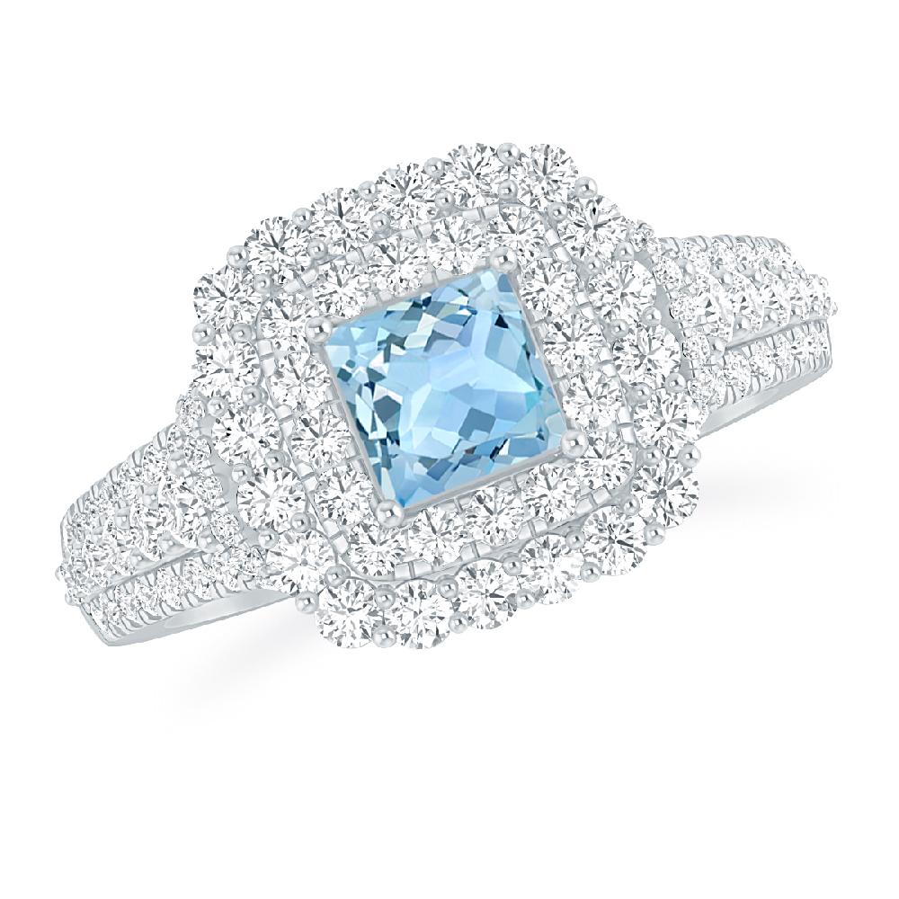 White Gold - Aquamarine