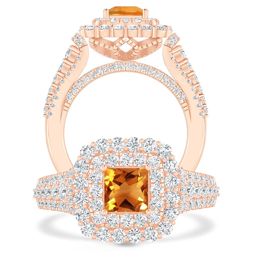 Rose Gold - Citrine