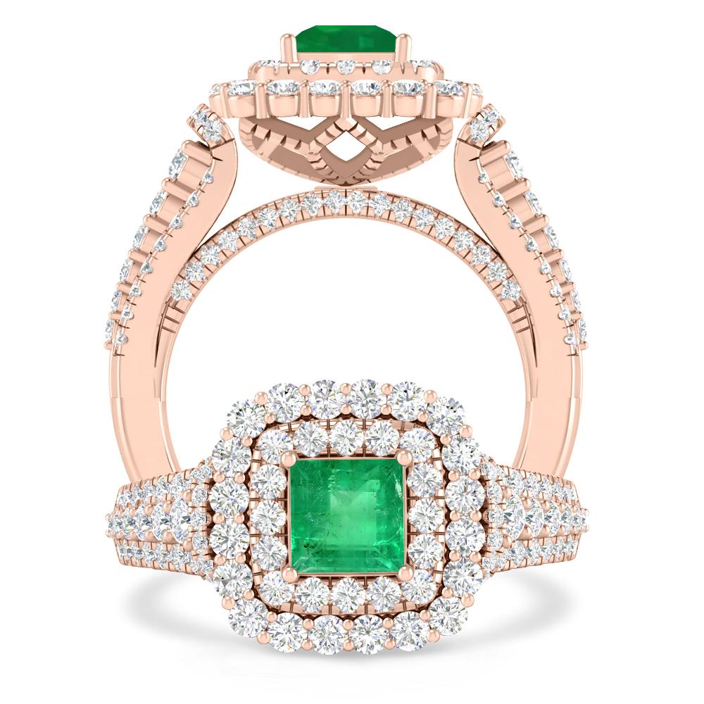 Rose Gold - Emerald