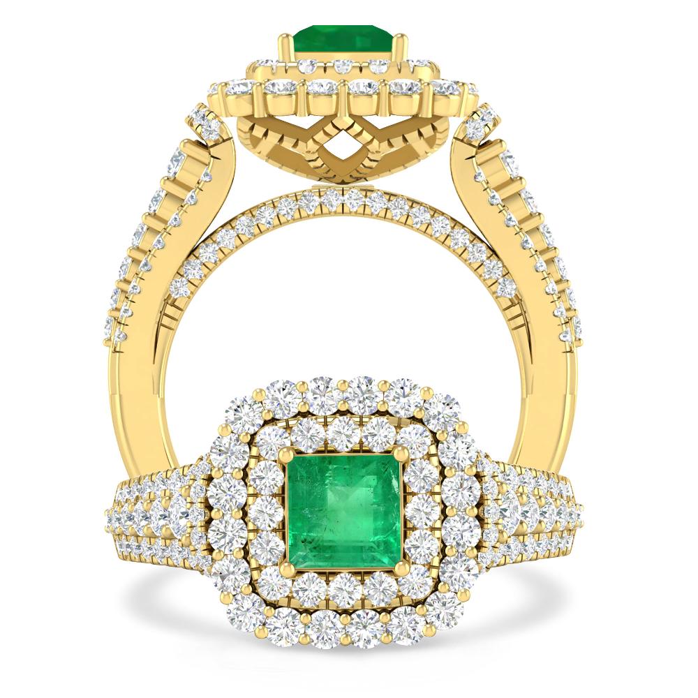 Yellow Gold - Emerald