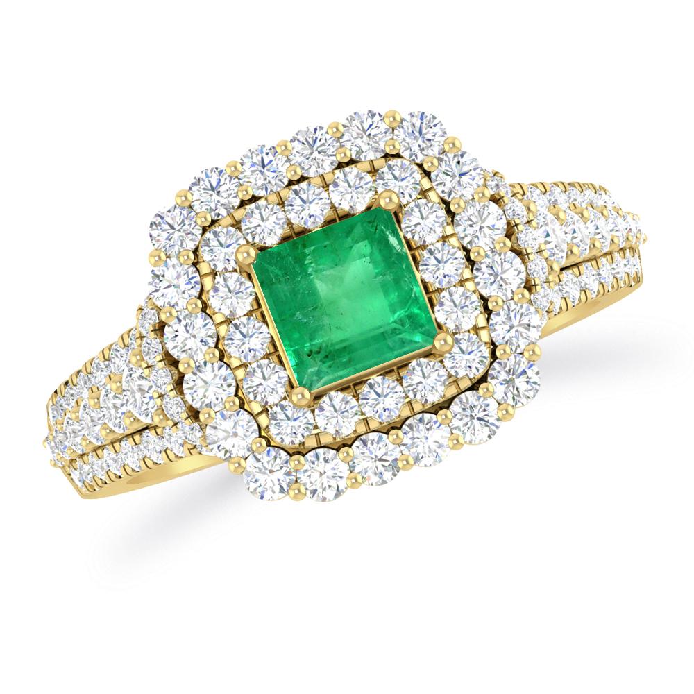 Yellow Gold - Emerald