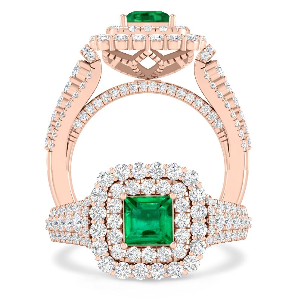 Rose Gold - Emerald