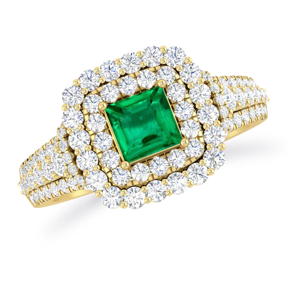 Yellow Gold - Emerald