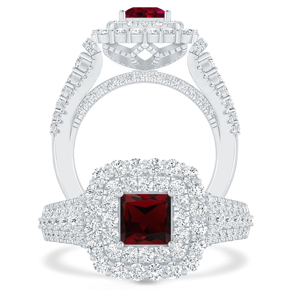 White Gold - Garnet