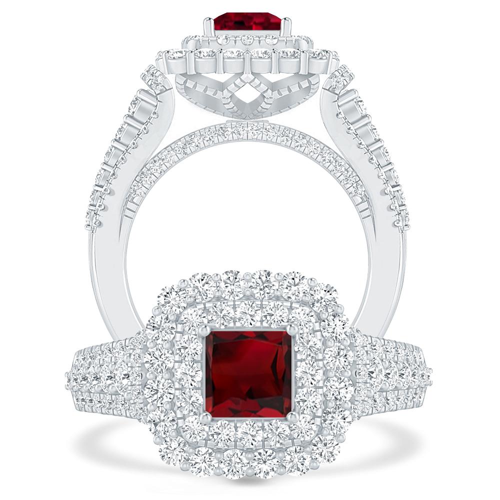 White Gold - Garnet