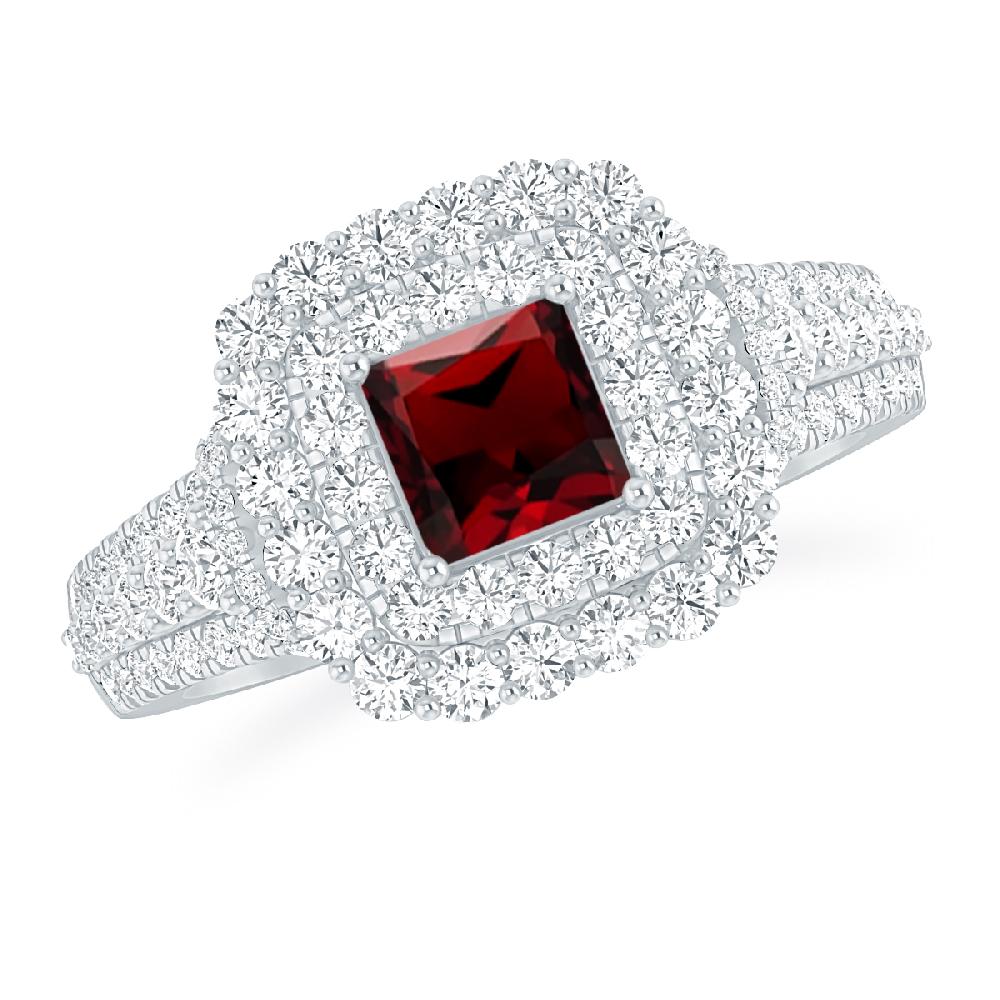 White Gold - Garnet