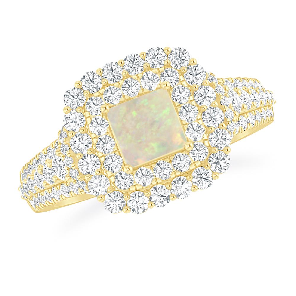 Yellow Gold - Opal