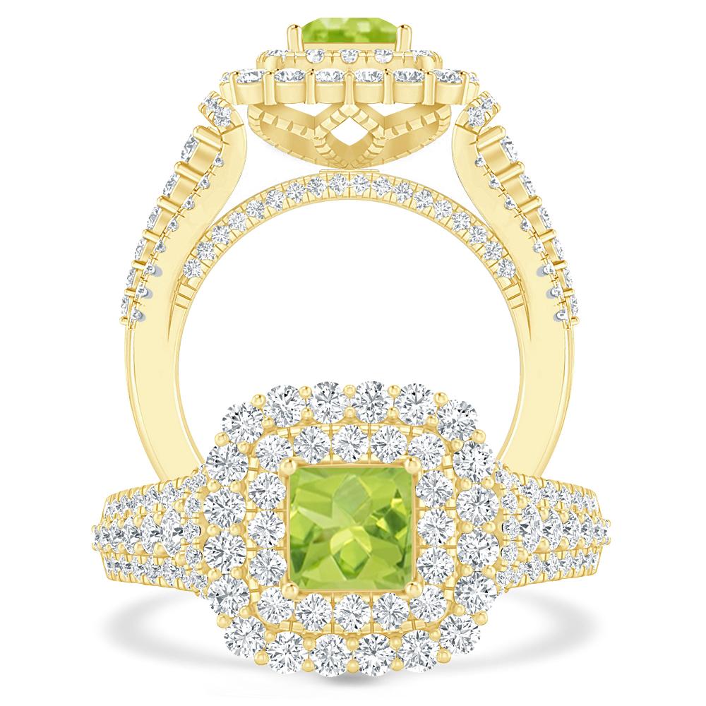 Yellow Gold - Peridot