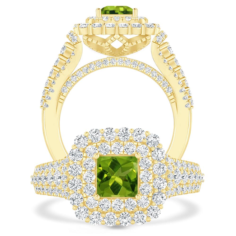 Yellow Gold - Peridot