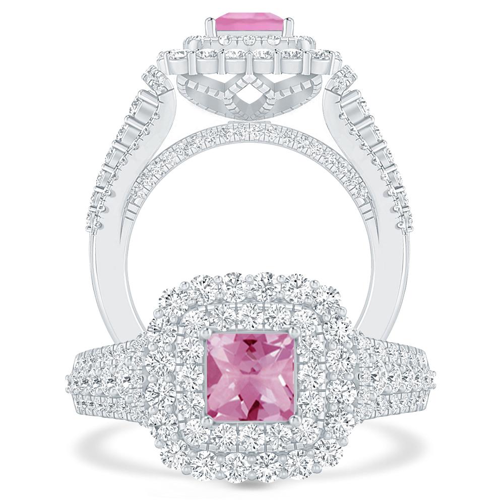 White Gold - Pink Tourmaline