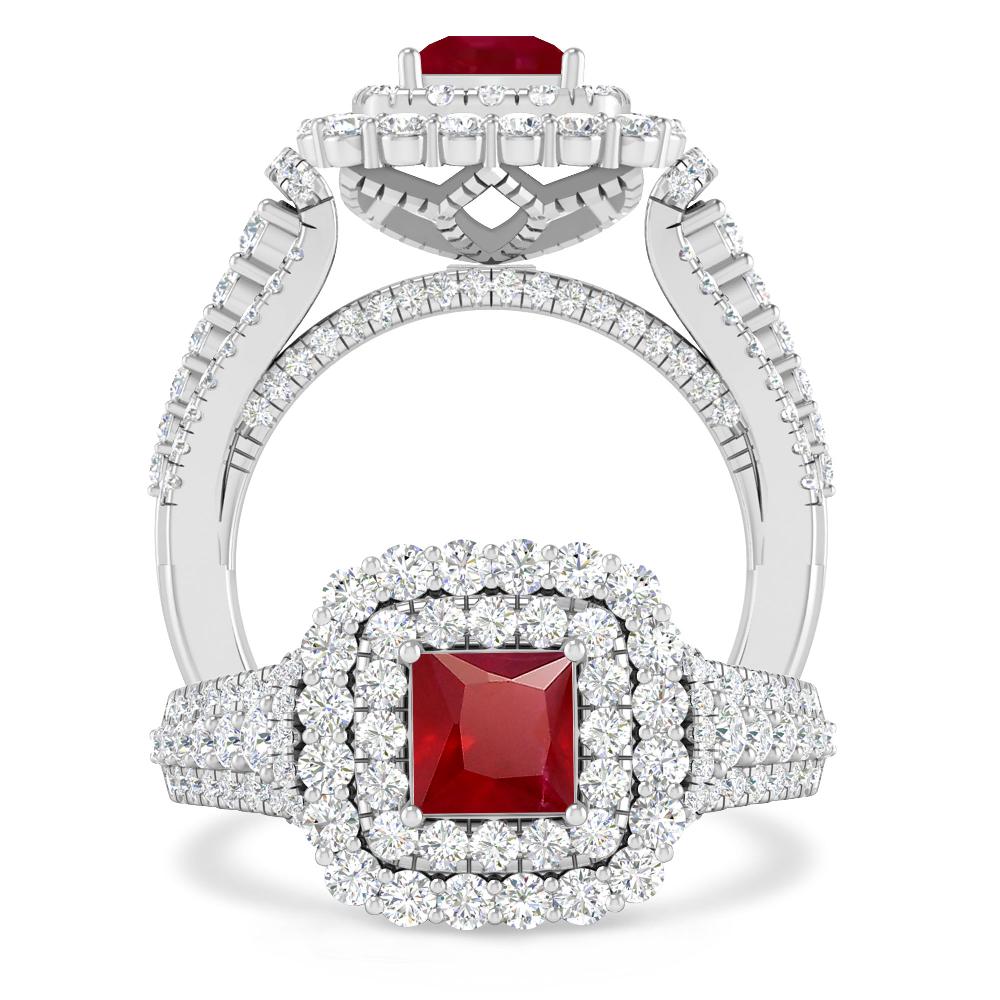 White Gold - Ruby